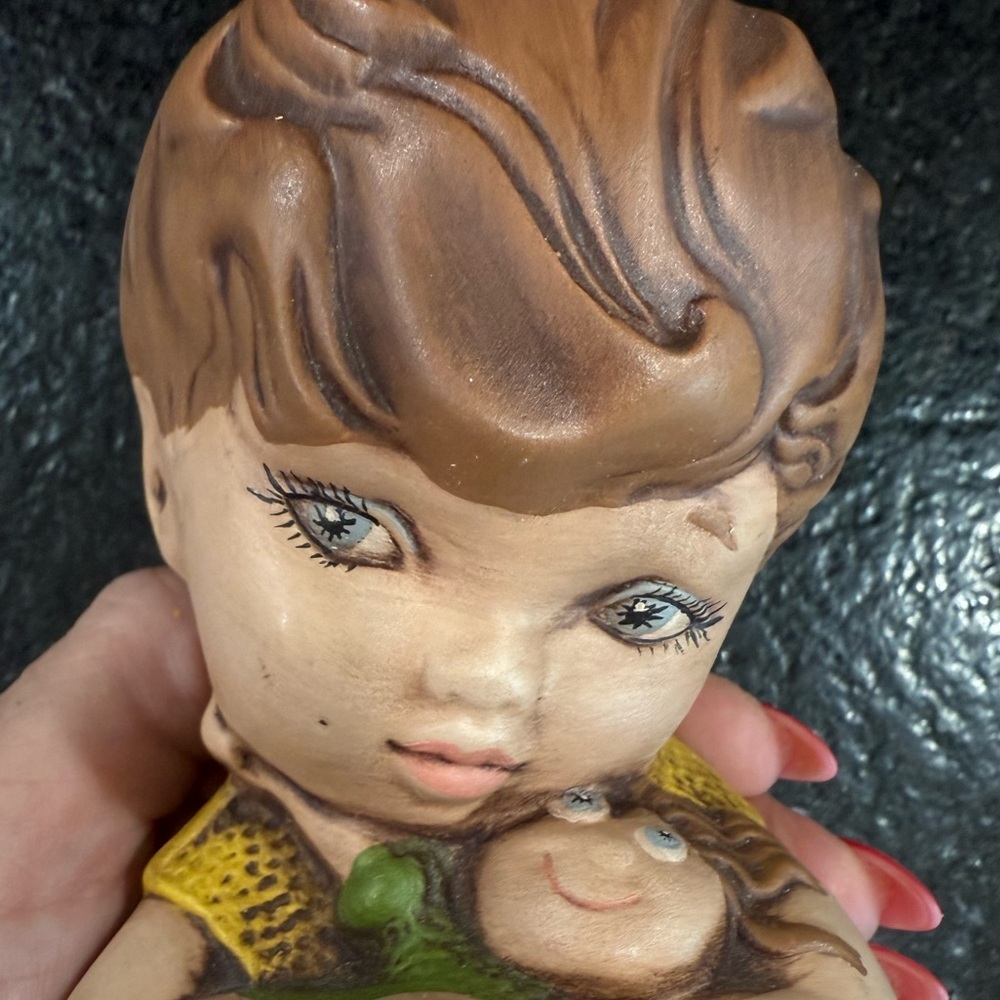 Vintage Gare 1969 Barbara Baldwin Girl With Doll Ceramic Figurine Paula β71 - Picture 13 of 13